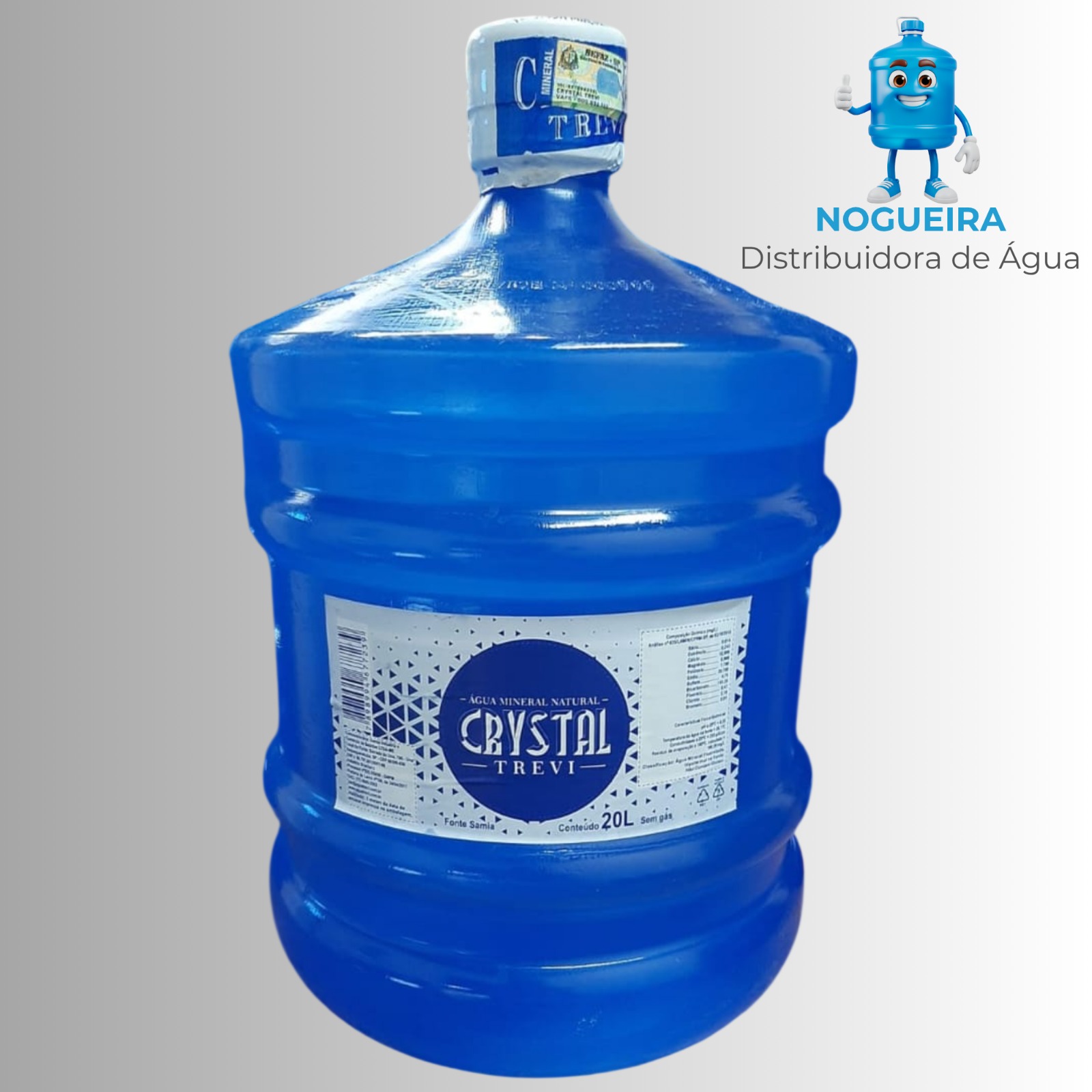 Galão de Água Mineral Crystal Trevi de 20 litros