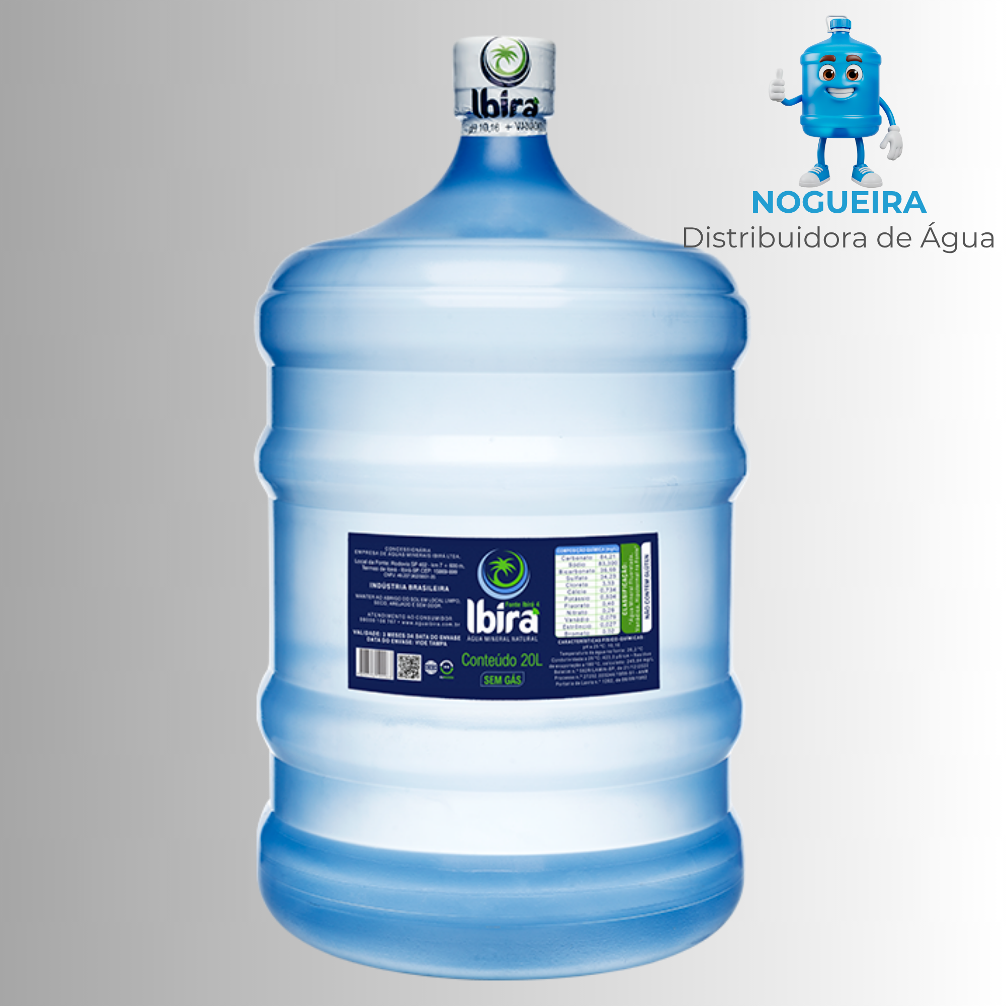 Galão de Água Mineral Ibirá de 20 litros
